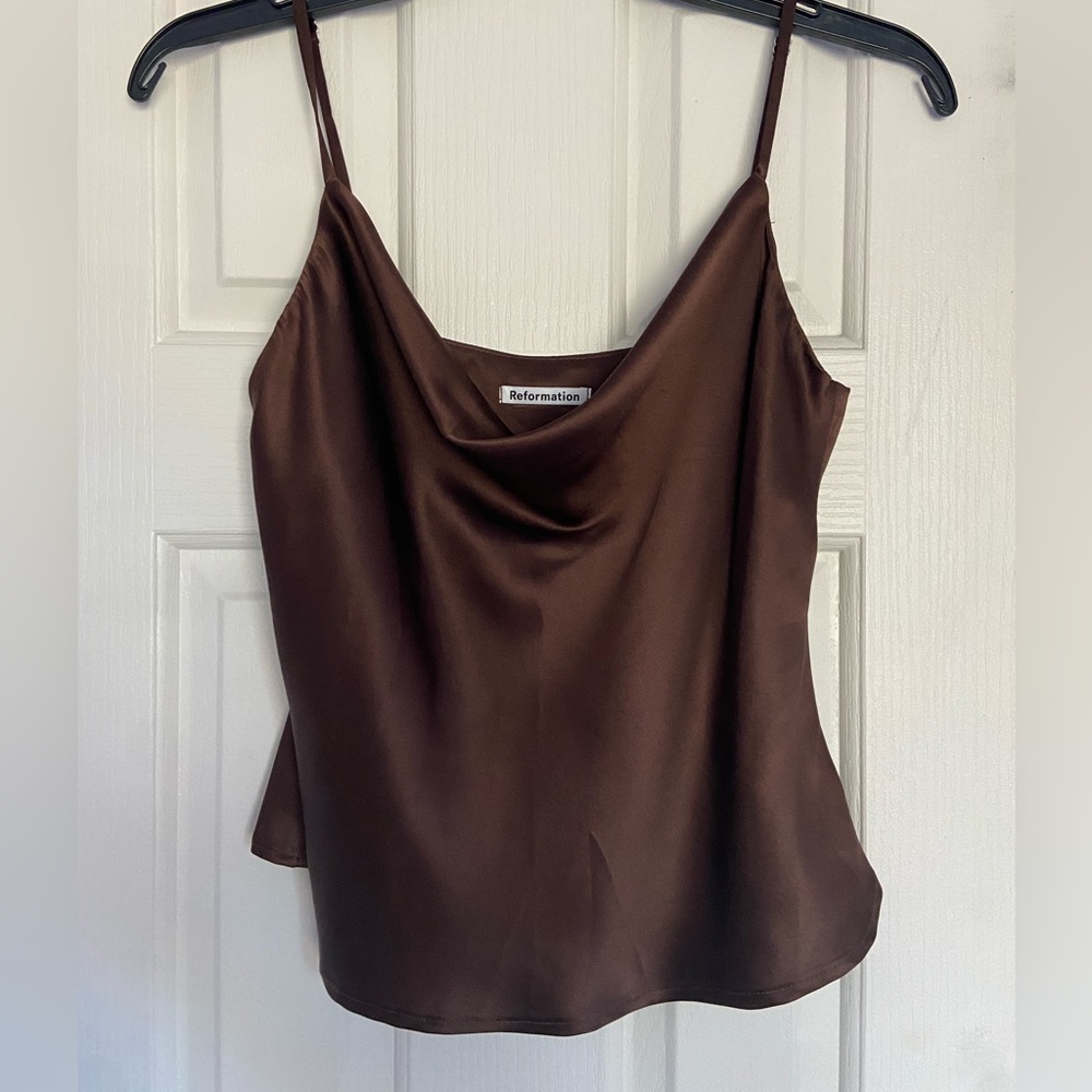 Reformation Renae Silk Top!  XS